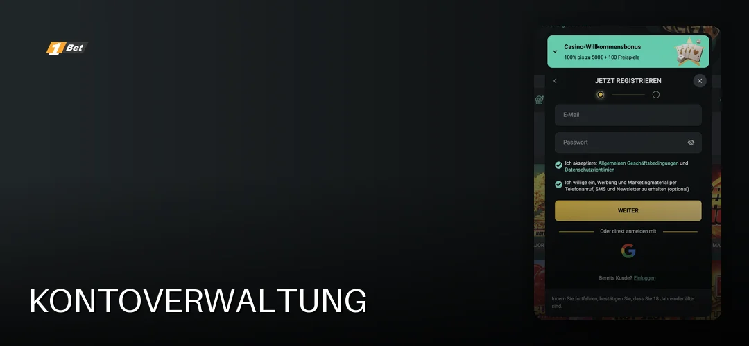 1Bet promotional banner